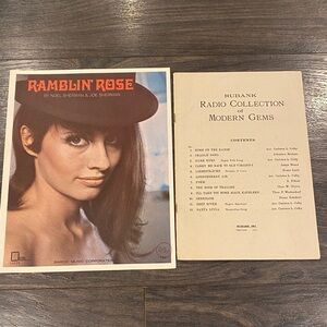 Ramblin' Rose Sheet Music Cover - Red & Beige